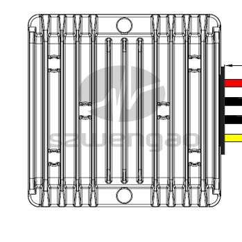 WG-12S22808 Step Up IN 9-16V, OUT 28V, 8A, top drawing