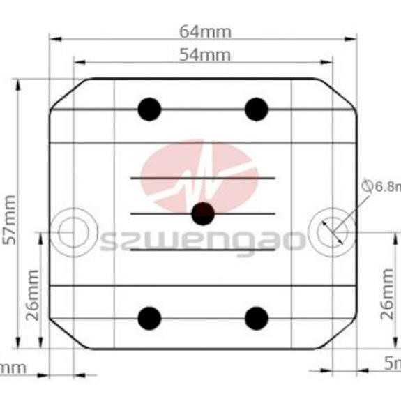 WG-72S1205 Step Down IN 18-90V, OUT 12V, 5A, size drawing