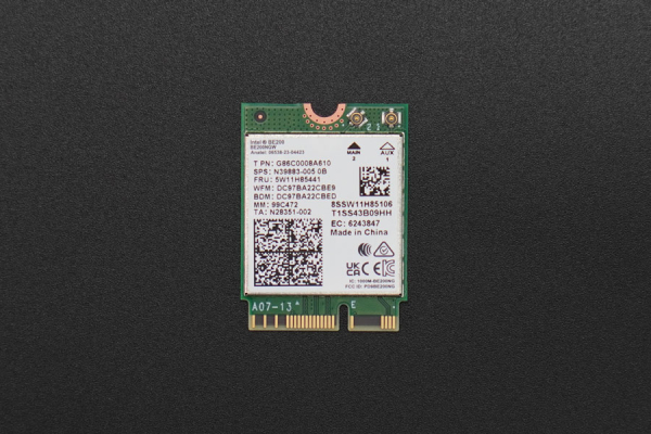 Wireless Network Card Intel BE200, M.2 E Key, WiFi7, Bluetooth 5.4, for LattePanda Sigma