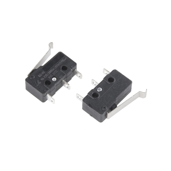 Mini Microswitch - SPDT (Offset Lever, 2-Pack)