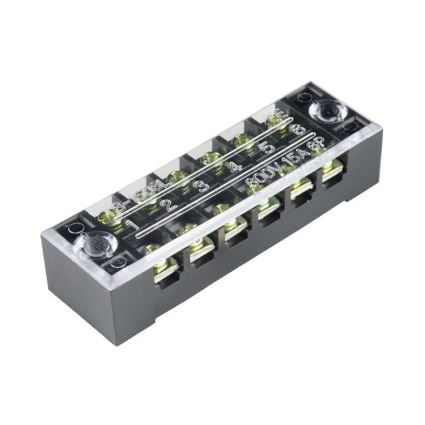 Terminal Block - 6 Position (15A, 600V)