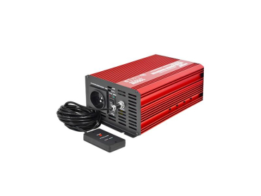 Power inverter CARSPA P1000 12V/230V 1000W pure sine wave with remote control