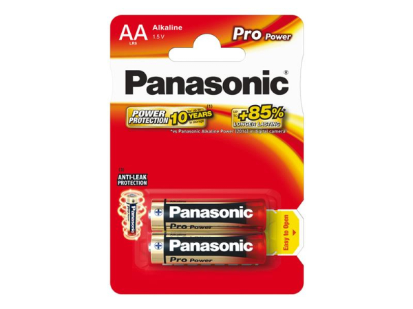 Battery AA (R6) alkaline PANASONIC Pro Power 2pcs / blister