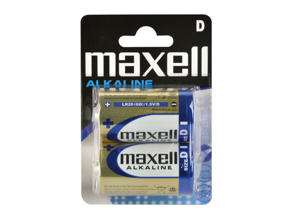 Battery D (LR20) alkaline MAXELL 2pcs / blister