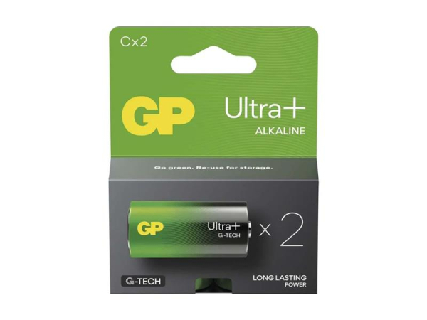 Battery C (R14) alkaline GP Ultra Plus 2pcs