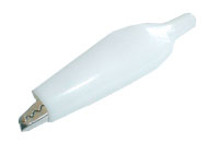 Alligator clip small with a tube white