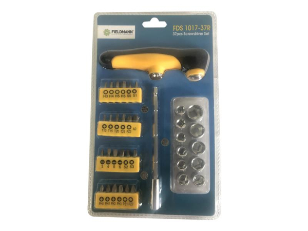 Set of bits with screwdriver FIELDMANN FDS 1017-37R 37ks