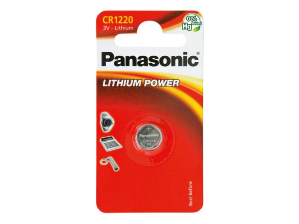 Battery CR1220 PANASONIC lithium 1pc / blister