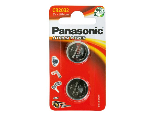 Battery CR2032 PANASONIC lithium 2pcs / blister