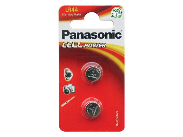 Battery LR44 (A76) PANASONIC Cell Power alkaline 2pcs / blister