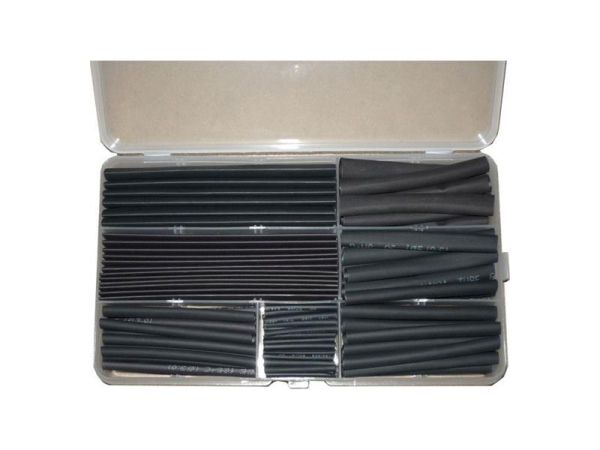 Heat shrinkable tube black set 140pcs