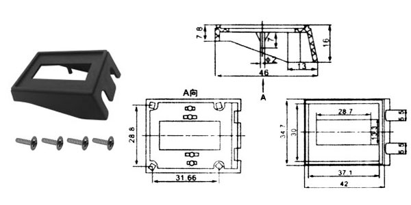 Rocker switch     plastics case