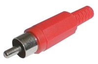 CINCH connector (plastic) red