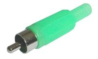 CINCH connector (plastic) green