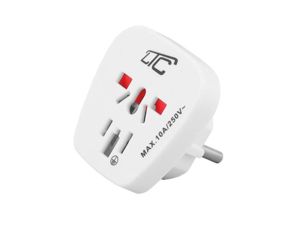 Travel adapter LTC LX6032 universal from the Czech Republic for 150 countries