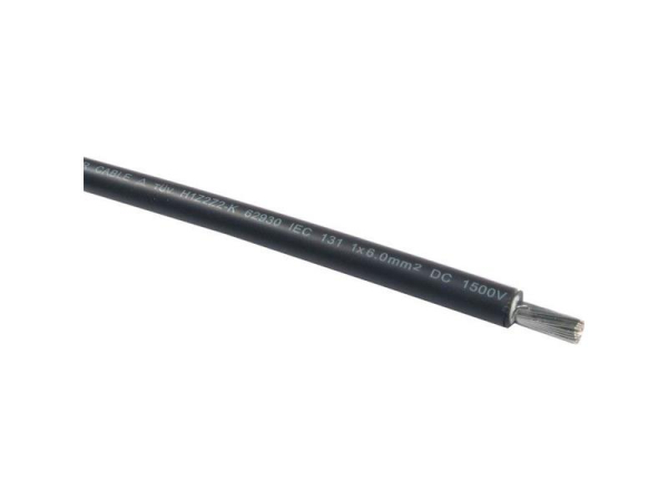 Solar cable 6mm2, black