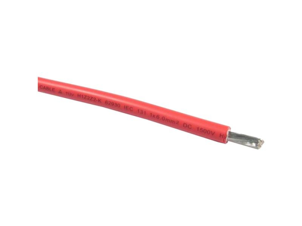 Solar cable 6mm2, red