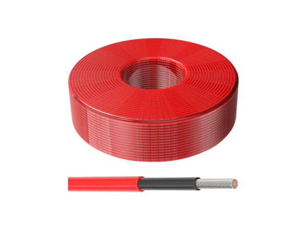 Solar cable 4mm2, 1500V, red, 100m GETI GF-C02