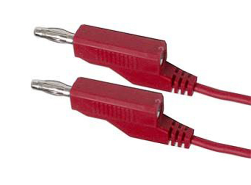 Connecting cable 0.35mm2 / 2m with bananas red HADEX N535