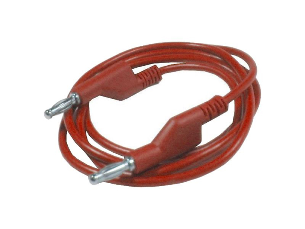 Connecting cable 1mm2 / 2m with bananas red HADEX N535A