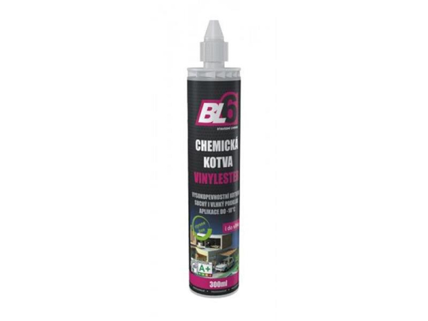 Chemical vinyl anchor anchor BL6 - cartridge 300ml /ONLY 1 NOZZLE