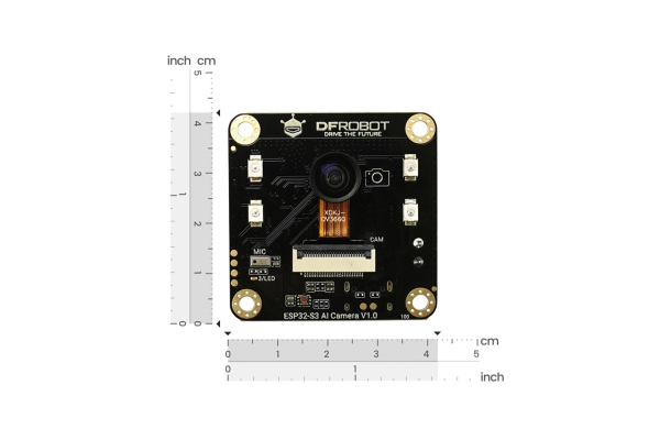 ESP32-S3 AI Camera Module (Edge Image Recognition, Night Vision, ChatGPT Voice Interaction)