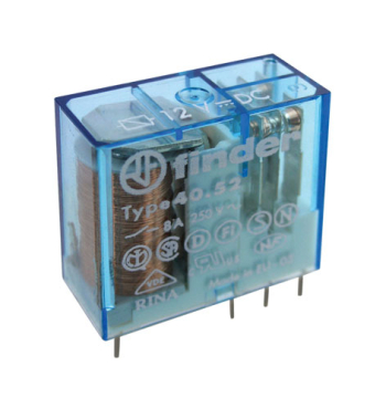 Relay 12V 8A/250VAC  2xC  RELEF4052-12