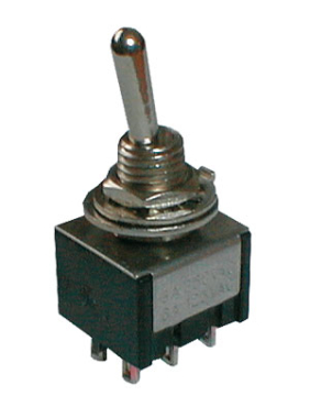 Toggle switch    3pol./6pin  ON-OFF-ON