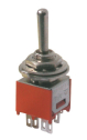 Toggle switch     3pol./6pin  ON-OFF-ON (mini)