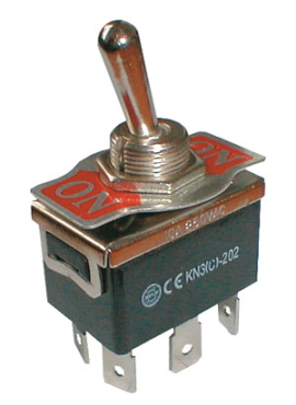 Toggle switch  2pol./6pin  ON-ON 250V/10A