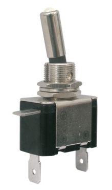 Toggle switch   2pol./2pin  ON-OFF 12VDC/25A (white LED)