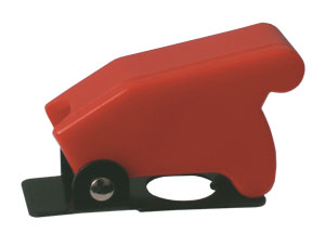 Toggle swich  with protection cover - red