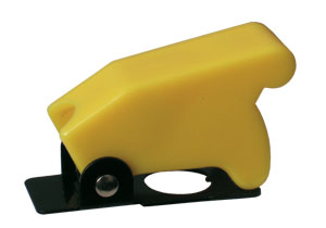 Toggle swich  with protection cover - yellow