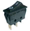 Rocker switch    2pol./2pin  ON-OFF 250V/15A - black