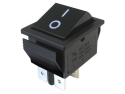 Rocker switch   2pol./4pin  ON-OFF 250V/15A - black