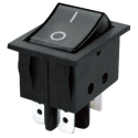 Rocker switch  2pol./4pin (ON)-OFF 250V/15A