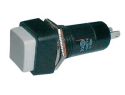 Push-button switch OFF-(ON) 250V/1A (squared) - white