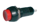 Push-button switch  ON-OFF 250V/1A (rounded) - red
