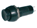 Push-button switch  OFF-(ON) 250V/1A (rounded) - black
