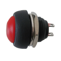 Push-button switch  OFF-(ON)  (rounded) middle - red