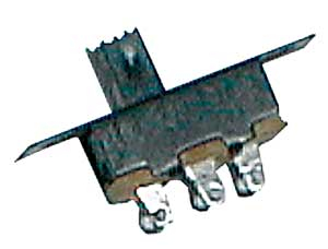 Slide switch 2pol./3pin