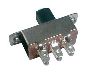 Slide switch 2pol./6pin ON-ON 12V middle