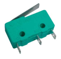 Micro switch ON-(ON)  5A (with lever) L=17