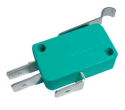 Micro switch ON-(ON) 10A (with lever) L=23
