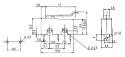 Micro switch ON-(ON)  5A (with lever) L=17