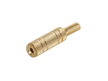 Plug contact 3.5 stereo (metal) gold