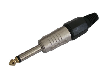 Connector Jack 6.3 mono metal HQ black