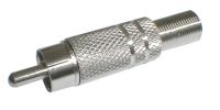 CINCH connector (metal, nickel) red