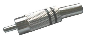 CINCH connector (metal, nickel) black