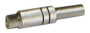 CINCH plug contact (metal, nickel) red